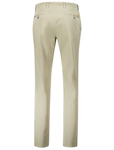 Gardeur Broek Bobby Cotton Tencel Comfort Waistband Donker Khaki / male