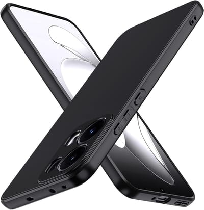 Casemania Hoesje Geschikt voor Oppo Reno 13 Pro - Zwart - Siliconen Back Cover