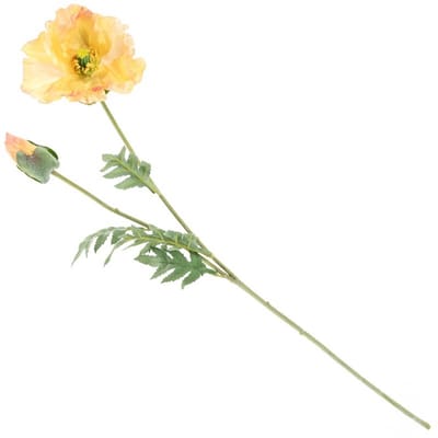 Kunstbloem klaproos 75cm roze