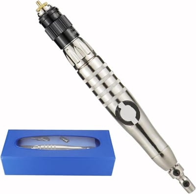 Pneumatisch Vijl - Trimmer Polijster - Metaal Bewerken - Lage Vibratie - 25 cm - Grijs