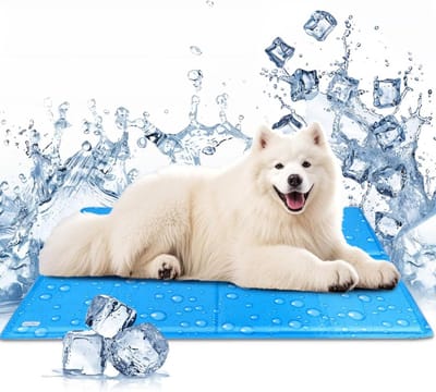 Koelmat Hond - Hondenkleed Zomer - Comfort Tijdens Hitte - Automatische Koeling - 120 x 80 cm - Lichtblauw