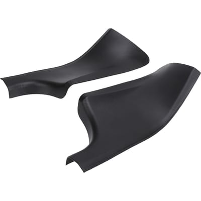 2 stuks Auto Deurdorpelbeschermer Carbon Look Deurdorpel Krasplaat Beschermer Sticker Vervanging voor Tesla gray