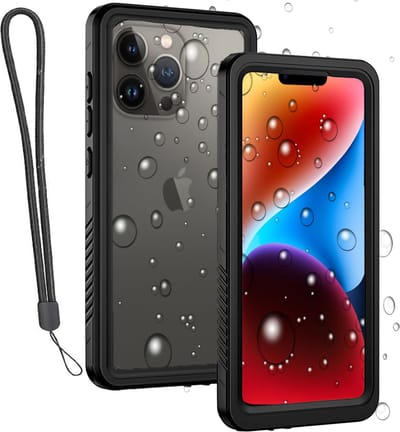 Geschikt voor iPhone 14 Hoesje - Screenprotector - Waterdicht Telefoonhoesje - iP68 - Waterproof - Koord