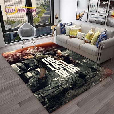 The Last of Us Horrorspel Pedro TV Tapijt Vloerkleed voor Thuis Woonkamer Slaapkamer Bank Deurmat Decoratie, Kindergebied Vloerkleed Antislip Vloermat 40x60cm