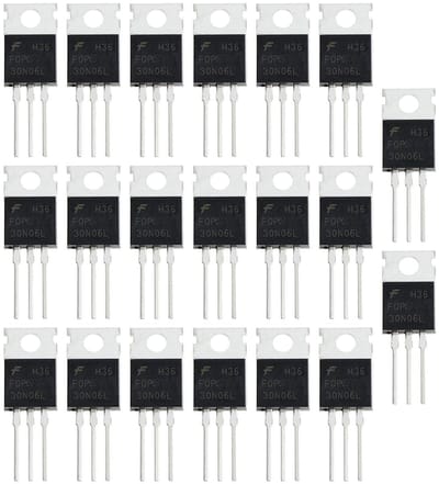 Allecto - N-Kanaal Transistor - 20 stuks - TO-220 - 30A 60V - Bescherming - Voor Thuisindustrie - DIY Projecten