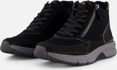 Gabor Rollingsoft Veterboots zwart Suede - Maat 42