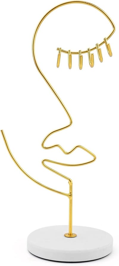 Luxe Sieraden Organizer met Marmeren Basis - Ketting, Oorbel & Armband Displaystandaard