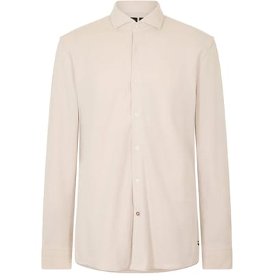 Boss Heren Hank Oxford Spread Collar Shirt (Licht Beige)