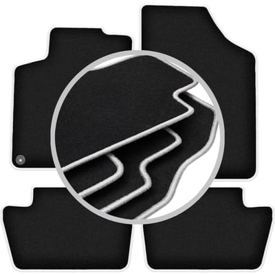 CARLUX-SILVER automatten voor: Citroen C4 II hatchback, stationwagen (2010-2018)