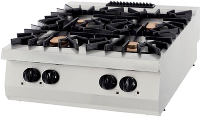 Premium Kookplaat - 4 Pitten - Dubbel - 90 cm Diep - Gas