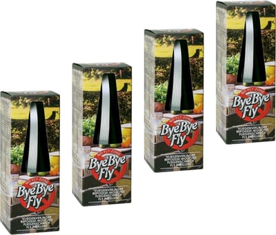 Vliegenverjager - Byebyefly - Anti vliegen - Vliegenverjager voor op tafel - Flyfan - Anti wespen - 4 stuks