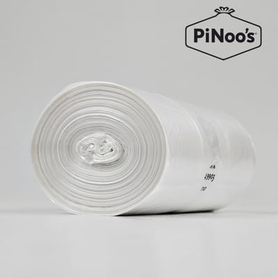 Transparante Vuilniszakken 33 Liter | 5 rollen à 100 zakken - HDPE-plastic | 6 My | 54x58 cm - Vierkante vuilniszakken, Doorzichtige vuilniszak 33L (05405801106)