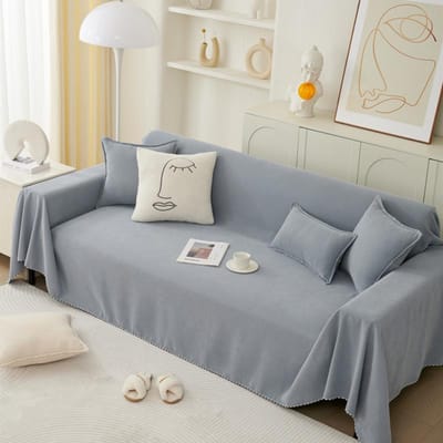Serviette de canapé unie douce pour la peau Nouvelle Housse de canapé universelle toutes saisons Tissu Mode simple moderne Respirante Couverture chaude pillow cover30x50cm