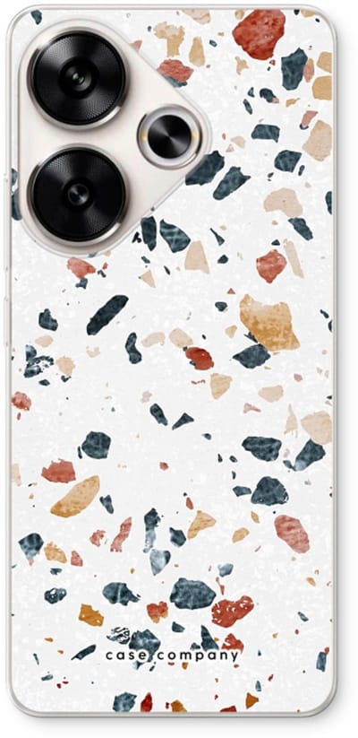 Case Company® - Hoesje geschikt voor Xiaomi Poco F6 hoesje - Terrazzo N°4 - Soft Cover Telefoonhoesje - Bescherming aan alle Kanten en Schermrand