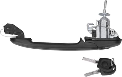 Dailygoods- Deurklink Universeel - Deurklink Vergrendeling - Deurgreep - Deurklink met Schild - Deurklink Zwart - Geschikt voor SEAT 7V8/7V9