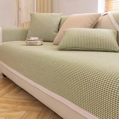 Katoen Linnen Bankovertrek Antislip Jute Bankkussen Handdoek Huisdecoratie Tapijt Deken Voor Woonkamer Salontafel TV-meubel 70x70cm 1pcs