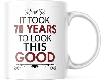 Grappige 70e Verjaardag Mok | Het Duurde 70 Jaar Koffiemok | Cadeau voor 70-jarige Man of Vrouw | Keramische Beker 330ml