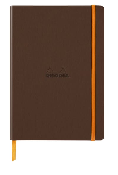 Rhodia Softcover Notitieboek – A5 – 80 Bladen – Gelijnd – Ivoorkleurig Papier 90 g/m² – Met Elastieksluiting - Brons
