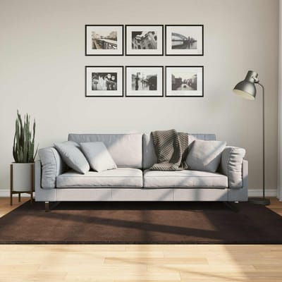 vidaXL - Middelpolig - zacht - en - wasbaar - tapijt - HUARTE - Bruin - 200 - x - 140 - cm
