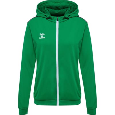 Dames trainingsjack van polyester met rits en capuchon Hummel Authentic