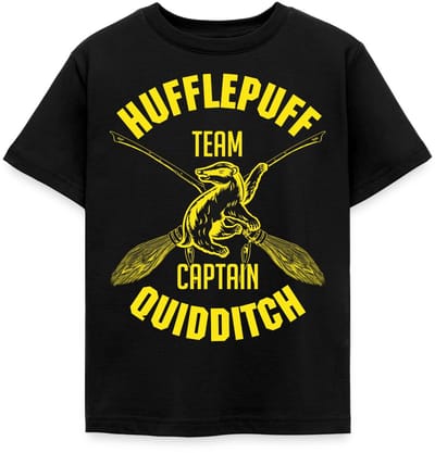 Harry Potter Hufflepuff Team Captain Quidditch T-Shirt Kinderen