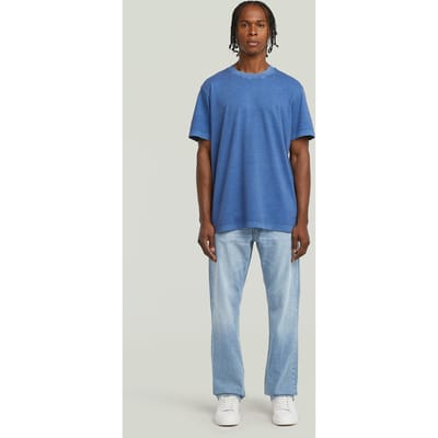 G-Star Overdyed Center Chest Loose R T Dutch Blue Gd Taglia: S | Magliette basic Outlet | Uomo | Blu