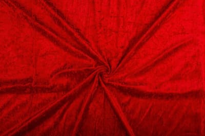 Velours de panne stof - Rood 15 - 1 meter