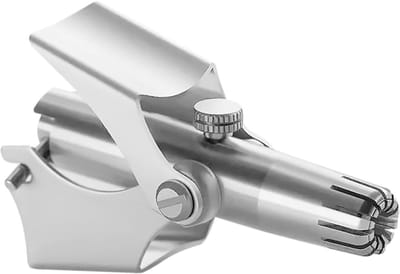 Neushaar Trimmer - Oorhaar Snijder - Persoonlijke Verzorging - Veilig Precision Blade - 5 x 3.5 cm - Zilver