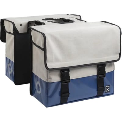 Dubbele bagagedrager tas van gecoat canvas Willex 30 L