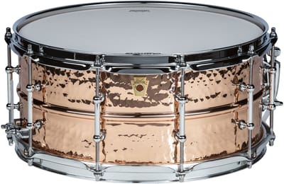 Ludwig LC662KT Hammered Copper Phonic Snare 14"x6,5 - Snare drum