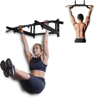 Mobiclinic K2 - Optrekstang muur - Inclusief ankerset - Max. Belasting 250 kg - Vaste Opdrukstang - Home gym - Pull up bar muur - Optrekstangen