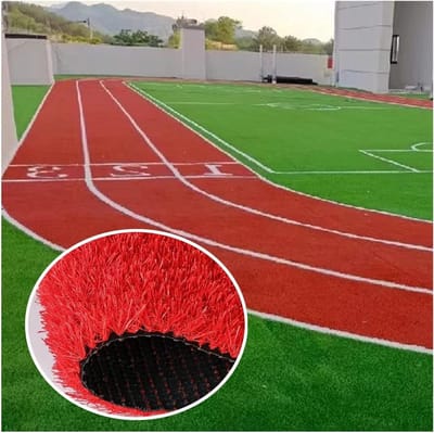 Kunstgras Mat - Nep Gras Tapijt - Tuin Decoratie - Onderhoudsvrij - Op Maat - Rood