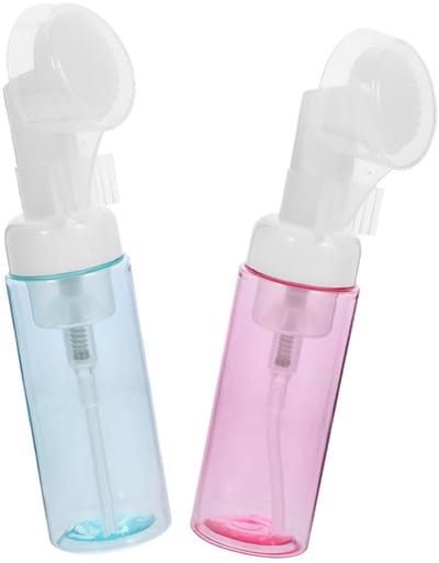 Dailygoods- Schuimdispenser Transparant - Schuimpomp - Borstel - Reisschuimfles - Delen - Gebruiksgemak - Schuimpompfles