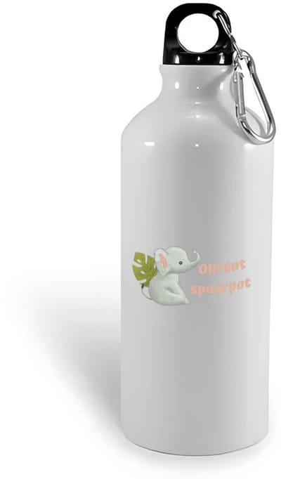 Hacebo® - Olifant waterfles - Olifant - dieren liefhebbers - leuke cadeau voor iemand die van houdt van olifanten - verjaardagscadeau - kado - gift - water fles - 400ML