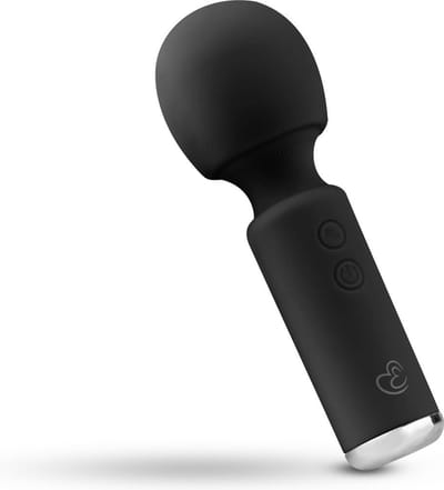 EasyToys - Mini Vibe Wand Vibrator - Oplaadbaar en Waterproof - Ook voor Massages - Wand Vibrator - Vibrator - Vibrators voor Mannen en Vrouwen - Sex Toys voor Mannen en Vrouwen - Vibrators - Zwart