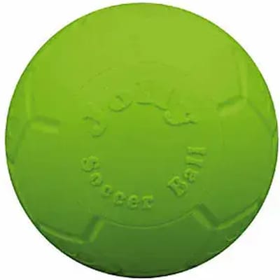Jolly Pets Jolly Soccer Ball - Ø15 cm – Stevig Hondenspeelgoed – Apporteerspeelgoed - Appelgeur - Jollyflex stevig kunststof – Drijvend honden speelgoed – Groen