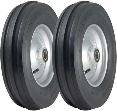 3,50-8 Haybob-harkwielen H8023 met gemonteerde velg en 25 mm kogellagers (set van 2)