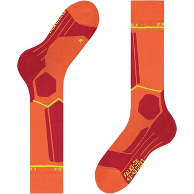 FALKE SK Wool met compressie wol functioneel materiaal compressie skisokken heren orange - maat 39-42 W3
