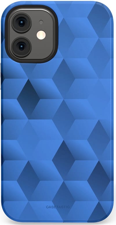 Casetastic Hoesje Geschikt voor Apple iPhone 12 Mini - Stijlvolle Beschermende Duo-layer Case - Hexaflow