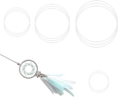 Metalen Kransen Blanco - Doe-het-zelf Ring - Decoratie Maken - Verschillende Maten - 5/10/15/20 cm - Wit