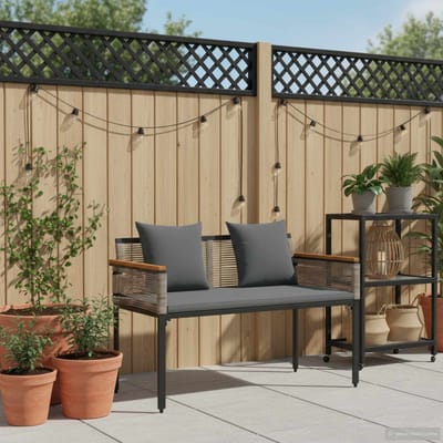 vidaXL - Tuinbank - 2 - -Seater - 117 - x - 54 - x - 74.5 - cm - poly - rattan