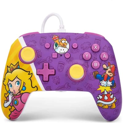 PowerA Geavanceerde bedrade controller voor Nintendo Switch - Princess Peach Battle - Wired Controller - Nintendo Switch