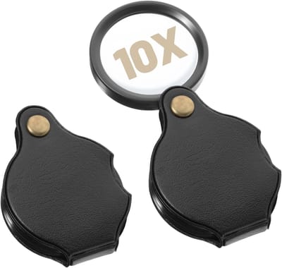 Mini-loep 10x opvouwbaar - Draagbare handloep voor lezen, boeken, kranten, sieraden en knutselen