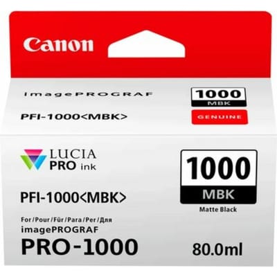 Canon PFI-1000MBK inktcartridge mat zwart (origineel)