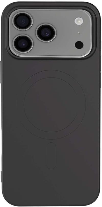 Bigben Connected, Hoesje geschikt voor iPhone 17 Pro - Flexibel Siliconen MagSafe & Anti-Shock, Zwart