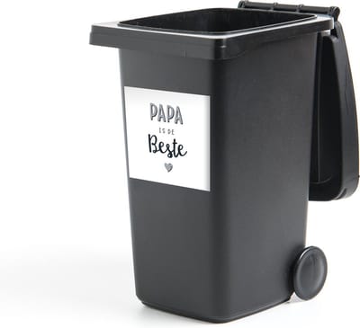 Container sticker Quotes - Vaderdag - Papa is de beste - Spreuken - 40x40 cm - Kliko sticker