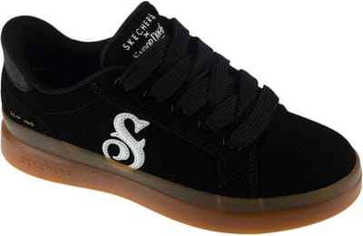 Skechers Slip-Ins Suede Snoop Cupsole Sneaker, Vrouwen, Zwart, Sneakers, maat: 39,5