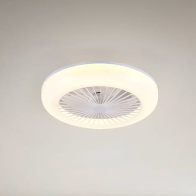 REALITY MORA - Plafondventilator - Wit - incl. 1x SMD 13 W - Licht apart schakelbaar - Afstandsbediening - Geïntegreerde dimmer - Traploos instelbare lichtkleur - Nachtlampje - Plafondbevestiging - 3 snelheidsinstellingen - Timer - Geheugenfunctie