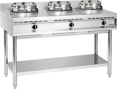 Wokkookplaat, 3 branders