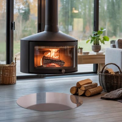 Coloray Vloerplaat Houtkachel - Plaat onder Houtkachel - 60 cm x 60 cm - Kachel Onderplaat - Roze Vloerplaat Kachel - Onderplaat Voor Houtkachel - Onderplaat Kachel - Houtkachel Vloerplaat - Verwarmingsaccessoires